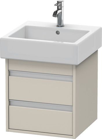 Duravit Ketho Waschtischunterbau wandhängend Taupe Matt 450x440x480 mm - KT663509191