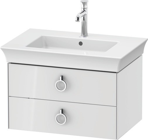 Duravit White Tulip Waschtischunterbau wandhängend Weiß Hochglanz 684x458x410 mm - WT435108585