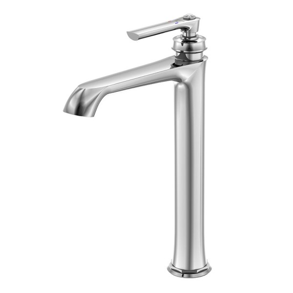 Steinberg Serie 350 Waschtischarmatur ohne Ablaufgarnitur, hohe Version, mit Flexschläuchen 3/8", ch