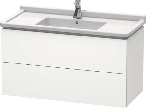 Duravit L-Cube Waschtischunterbau wandhängend Weiß Supermatt 1020x469x558 mm - LC626608484