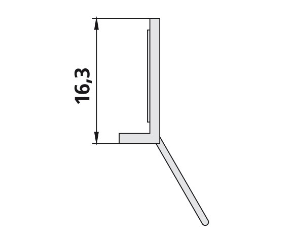 Kermi 4111 2x Dichtleiste, Länge: 500 mm, 2534805