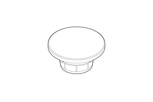 Ersatzteil, Ventilkappe, D63mm Messing, verchromt