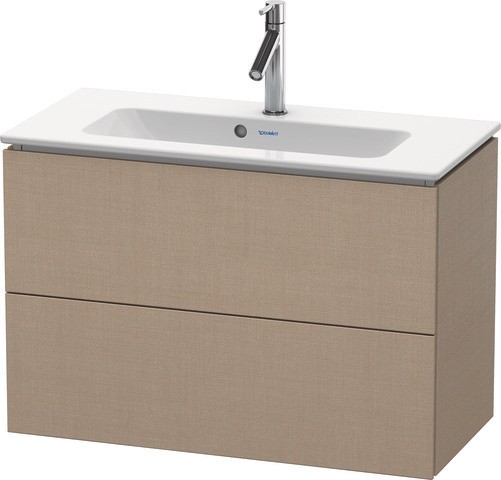 Duravit L-Cube Waschtischunterbau wandhängend Leinen Matt 820x391x550 mm - LC625707575