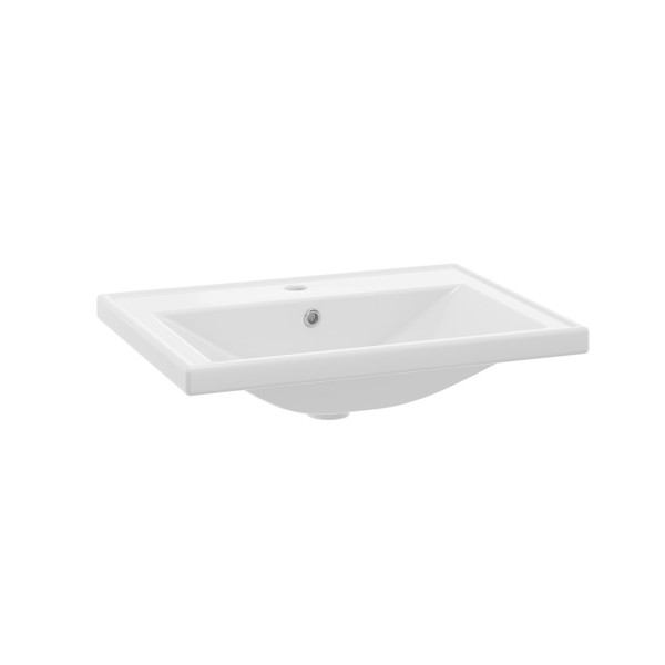 Neuesbad Keramik-Waschbecken NANU 60 cm, weiss glänzend