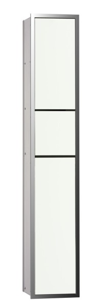 emco WC-Modul asis 150, chrom / optiwhite Unterputz, 964 mm, Doppelfach mit Boden mit Papierhalter