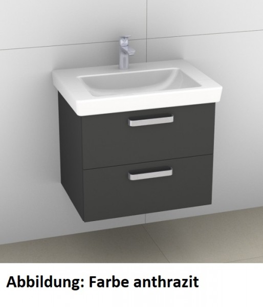 Artiqua 414 Waschtischunterschrank für Subway 2.0 7113FB Oxid Hellgrau quer, 414-WU2L-V66-7183-721