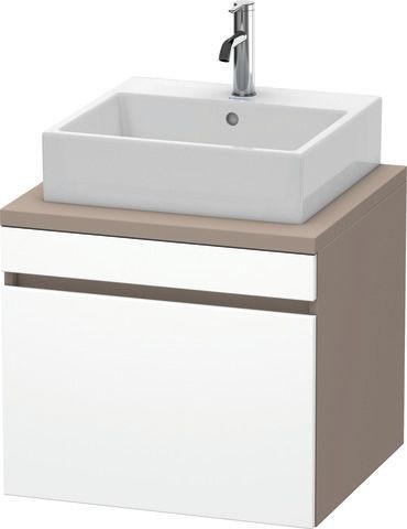 Duravit DuraStyle Konsolenwaschtischunterbau wandhängend Weiß & Basalt Matt 600x548x512 mm - DS53100