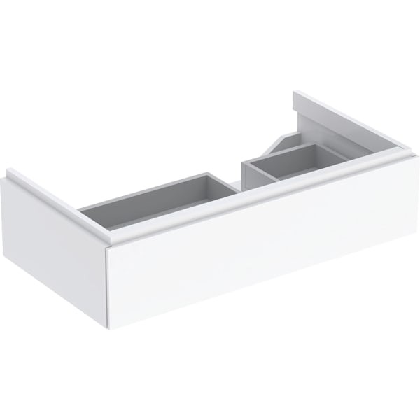 Geberit Xeno2 Unterschrank f. Waschtisch m. Ablagefläche links m .1 Schublade, 88x22x46,2cm, weiß, 5