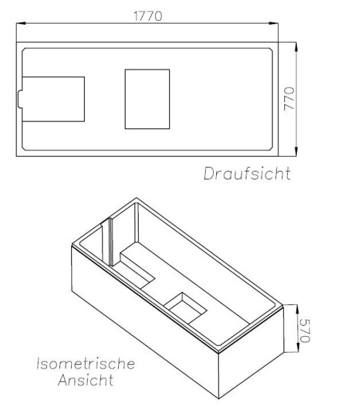 Neuesbad Wannenträger für Standard (2g) 180x80