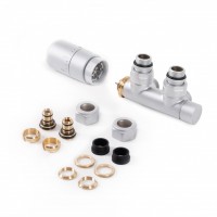 Terma Set Thermostat Verbundeckventill 50 mm CYLINDER  GZ 1/2"-Ø16x2, Ø15  rechts, WRZT5G2-ST, Silbe Terma Set Thermostat Verbundeckventill 50 mm CYLINDER  GZ 1/2"-Ø16x2, Ø15  rechts, WRZT5G2-ST, Silbe