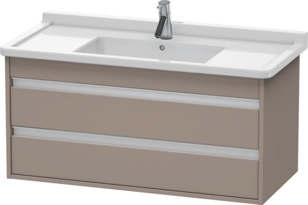 Duravit Ketho Waschtischunterbau wandhängend Basalt Matt 1000x455x480 mm - KT664504343