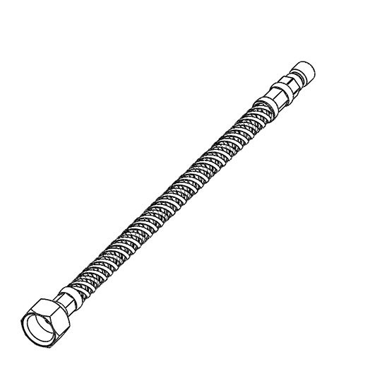 KWC Flexschlauch M8x1 AG 3/8" IG L500, für Einlocharmaturen