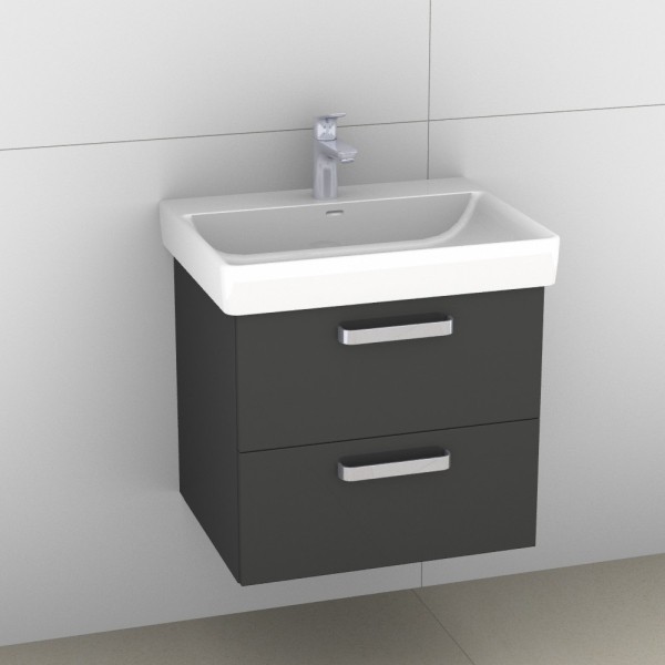 Artiqua 415 Waschtischunterschrank für Pro S 810963 Anthrazit Glanz, 415-WU2L-L54-7065-51