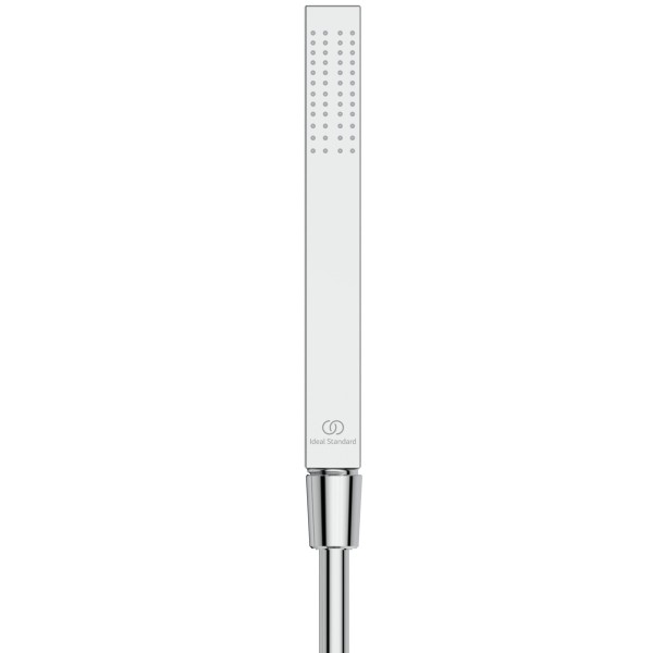 Ideal Standard Duschsystem Eco CTherm T25M mit Thermostat Stick-HB und eckiger Kopfbrause Chrom, A84