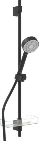Hansa Brausegarnitur HANSABASICJET 4467 3-strahlig Matt-Schwarz 4467013333