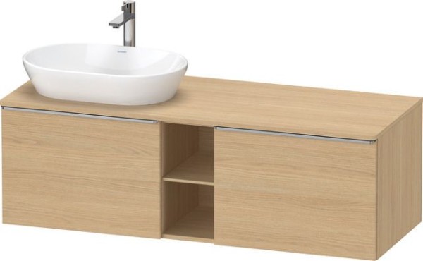 Duravit D-Neo Konsolenwaschtischunterbau wandhängend Natur Eiche Matt 1400x550x459 mm - DE4950L70300