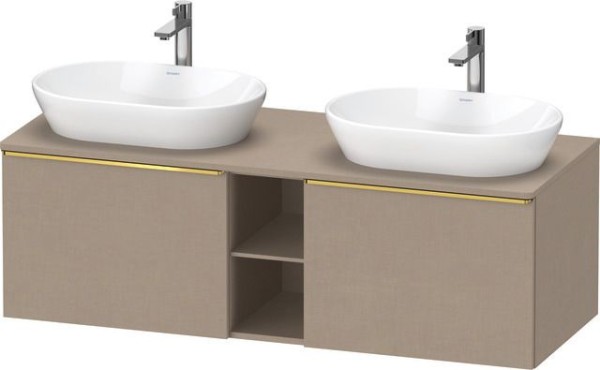 Duravit D-Neo Konsolenwaschtischunterbau wandhängend Leinen Matt 1400x550x459 mm - DE4950B34750000