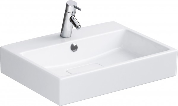 Neuesbad Serie 200 Keramik Waschtisch, B:605, T:460, H:160mm, weiss mit Beschichtung