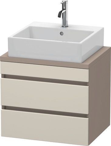 Duravit DuraStyle Konsolenwaschtischunterbau wandhängend Taupe & Basalt Matt 600x478x512 mm - DS5305