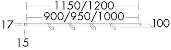 Burgbad Innenorganisation 17x1150x100 , ACEN115