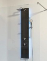 HSK Duschpaneel Lavida HSK Duschpaneel Lavida Plus, B: 250, H: 2158, T: 86 mm, Korpus: Edelstahl, Front: Glas weiss