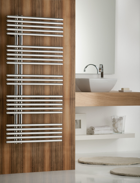 Caleido Pavone single Badheizkörper (Mischbetrieb), B: 610 mm x H: 1207 mm