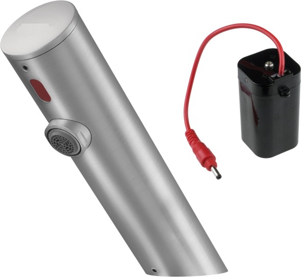 Neuesbad berührungslose Waschtischarmatur ohne Temperatur-Regulierung, 4xAA(LR6), Oberfläche: edelst