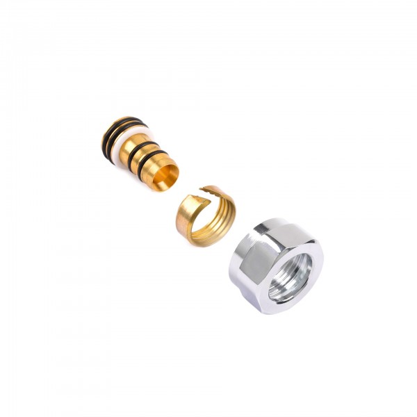 Terma Adapter auf alupex SC GW M22x1,5-Ø16x2 , TGACR011, Chrom