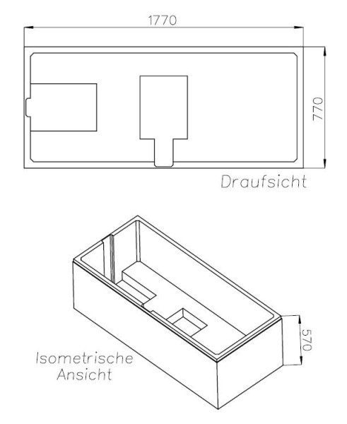 Neuesbad Wannenträger für Bette Starlet 180x80