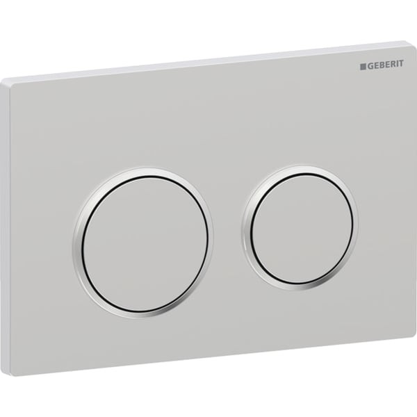Geberit Kappa21 Betätigungsplatte für 2-Mengen-Spülung Platte=matt / Ring=glanz / Drücker=matt