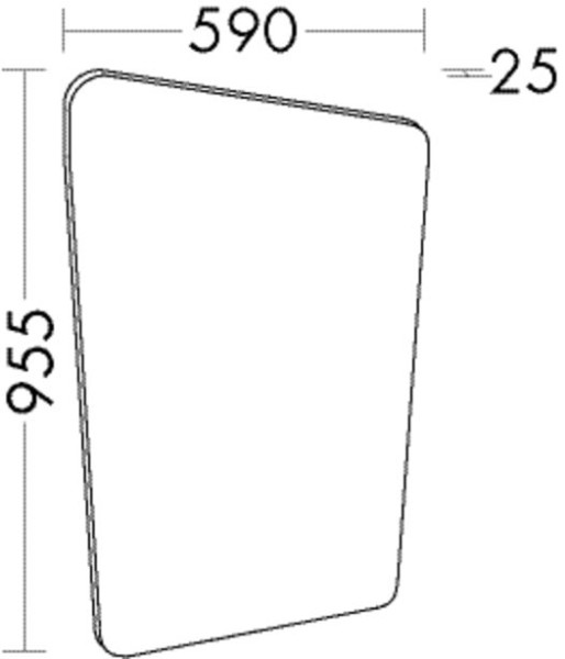 Burgbad Leuchtspiegel Badu 955x590x25 Badu, SIIS059LPN452
