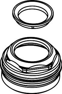 Hansgrohe Schraube Axor Starck für Waschtischmischer M33x1, 97157000