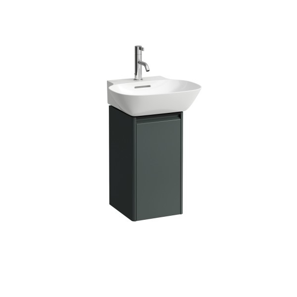 LAUFEN Waschtischunterschrank BASE 296x277x515 1 Tür Scharn. li Griff schwarz f.WT H815301 verkehrsg