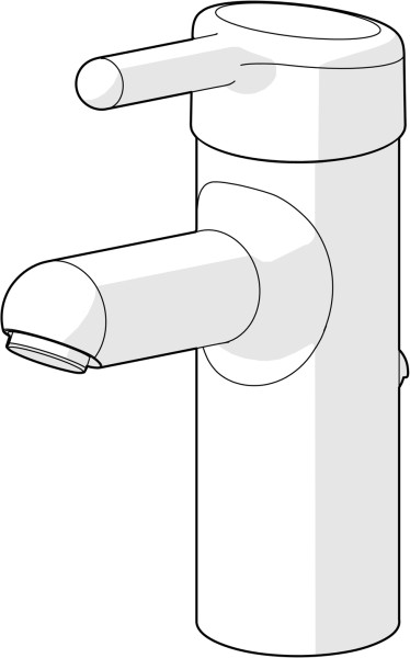 Hansa Waschtisch-Einhand-Einlochbatterie Hansasigna XL 0161, chrom