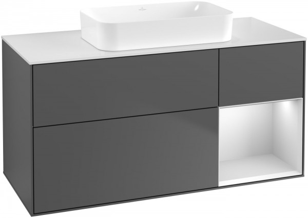 Villeroy & Boch Waschtischunterschrank Finion F71 1200x603x501mm WT mittig, F711MTGK