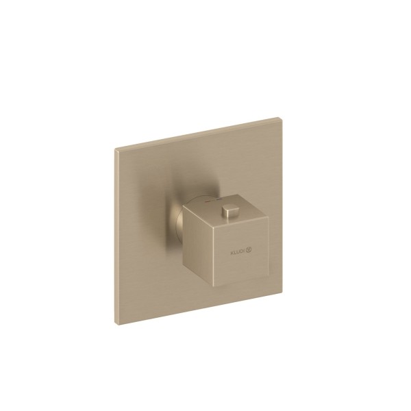 KLUDI-DECUS Unterputz-Thermostat, Feinbau-Set mit Funktionseinheit Stainless Brushed Nickel