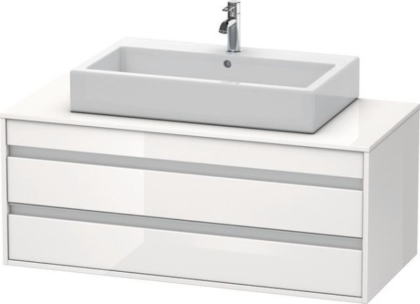Duravit Ketho Konsolenwaschtischunterbau wandhängend Weiß Hochglanz 1200x550x496 mm - KT665602222