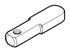 Dornbracht Zugknopf Ersatzteile 092096005 8 x 5 x 30 mm Schwarz matt