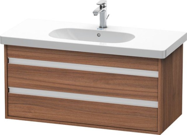 Duravit Ketho Waschtischunterbau wandhängend Nussbaum Matt 1000x455x480 mm - KT664807979