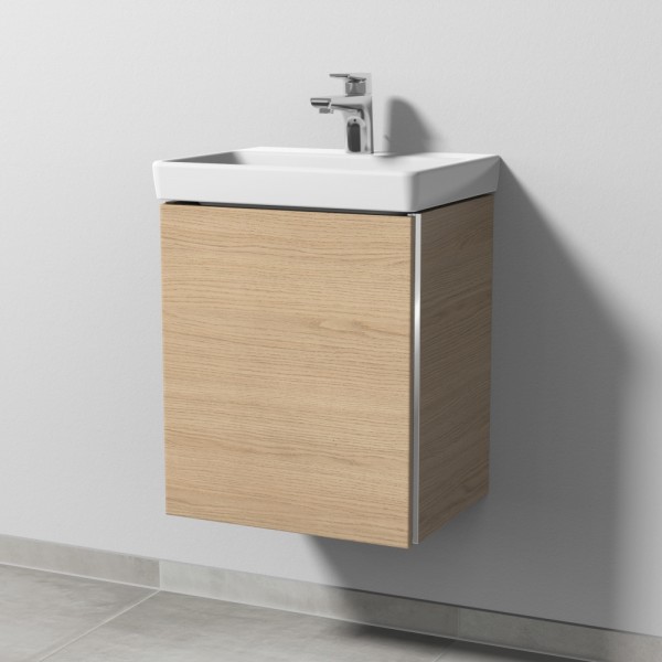 Sanipa 3way Waschtischunterbau zu Villeroy & Boch Avento Waschtisch mit 1 Tür, Eiche-Nordic