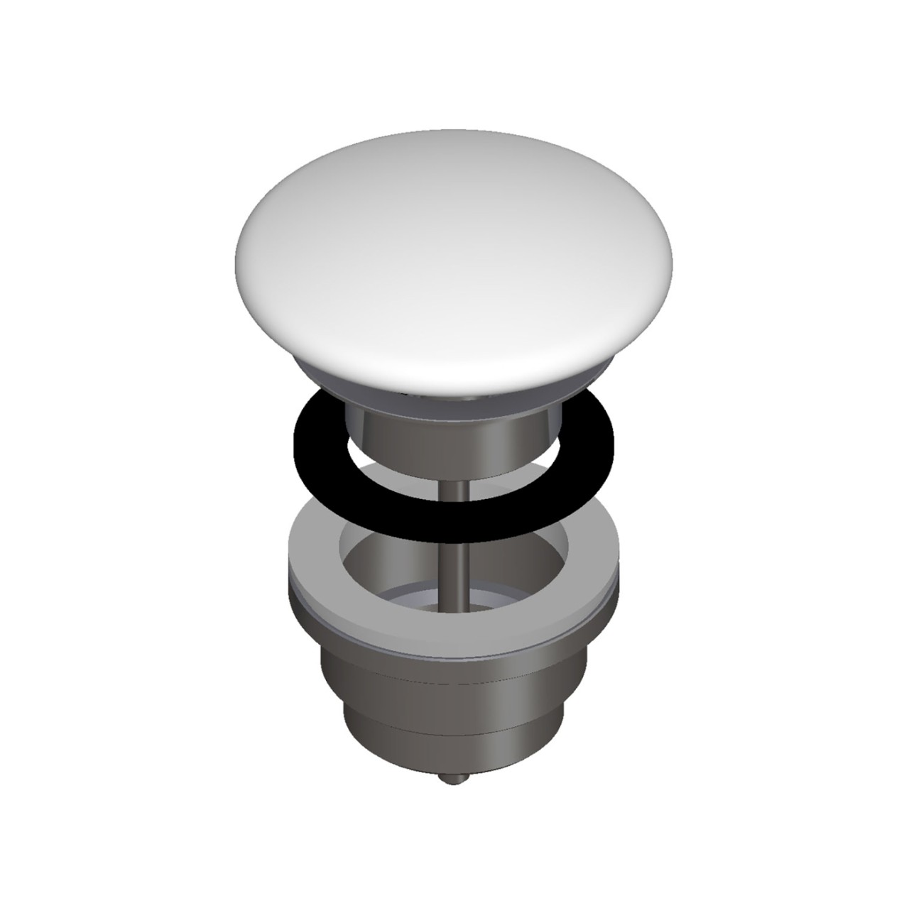 LAUFEN Ablaufventil Keramik, weiss, nicht verschließbar, 89818.4, 8981840000001 H8981840000001