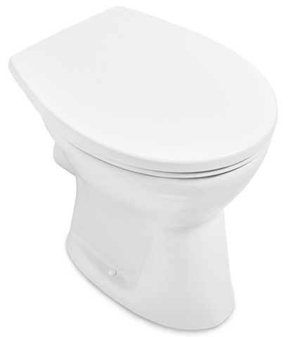 Villeroy & Boch F-WC spülrandlos Newo 365x470x400mm ov bodenst. Abg. waagr. DF we Alpin