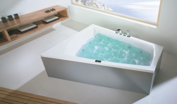 Hoesch Badewanne Largo Trapez 1800x1400 links,