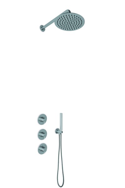JEE-O Slimlime Shower Set 02, edelstahl gebürstet, 800-6430