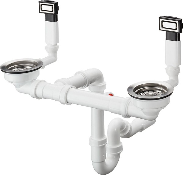 Hansgrohe Manuelle Ab- und Überlaufgarnitur 370 x 370 D15-10 BSO, 43922800