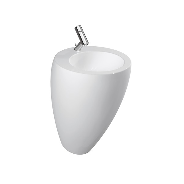 LAUFEN Waschtisch Il Bagno Alessi One 520x530, weiß mit LCC, mit integrierter Säule, 81197.1, 811971