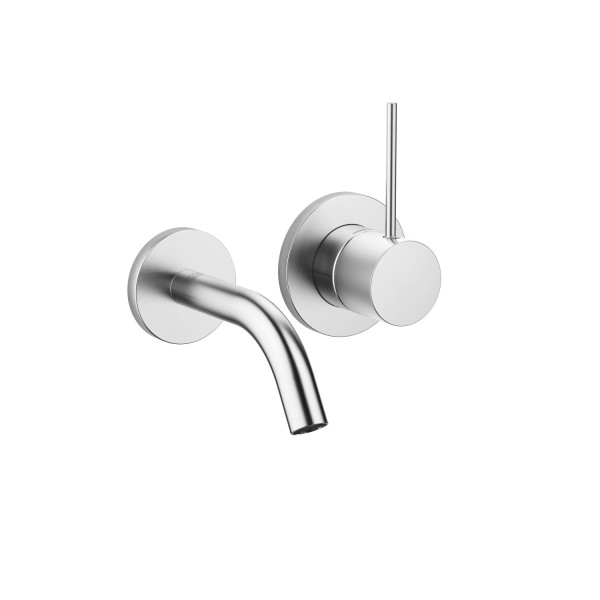 Dornbracht META SLIM Waschtisch-Wand-Einhandbatterie ohne Ablaufgarnitur META 36867662 chr gebürstet