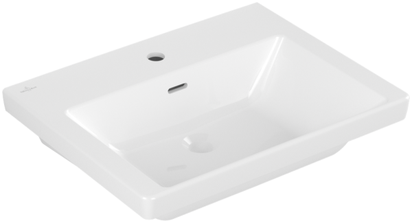 Villeroy & Boch Subway 3.0 Schrankwaschtisch, 600 x 470 x 165 mm, Weiß Alpin, mit Überlauf, ungeschl