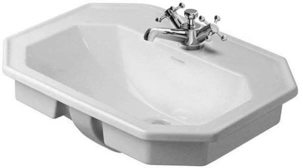 Duravit Serie 1930 Einbauwaschtisch Weiß Hochglanz 580 mm - 04765800001