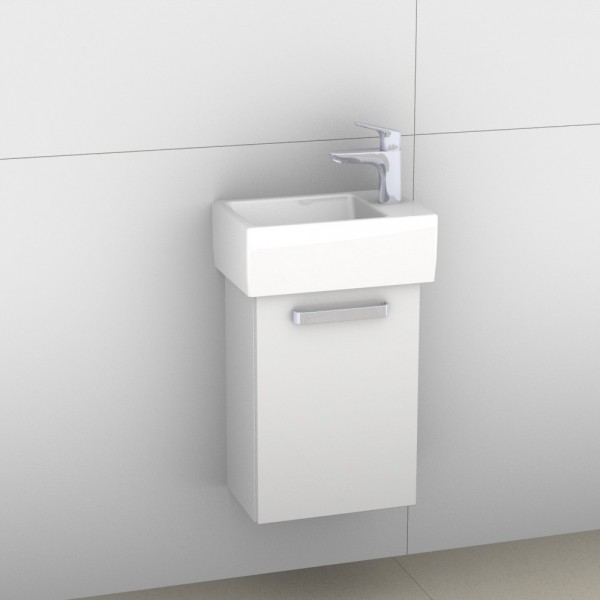 Artiqua 414 Waschtischunterschrank für Memento 533341, Weiß Glanz, 414-WUT-V22-L-7050-68